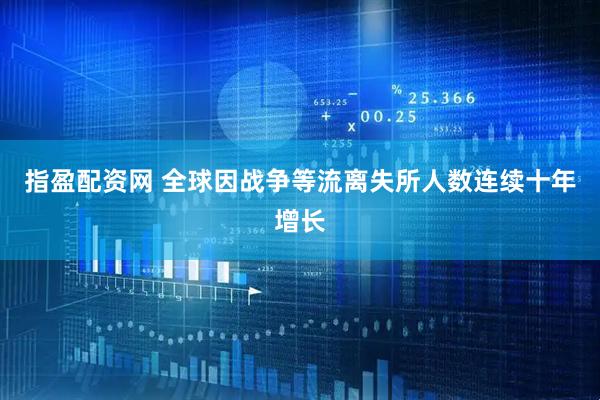 指盈配资网 全球因战争等流离失所人数连续十年增长