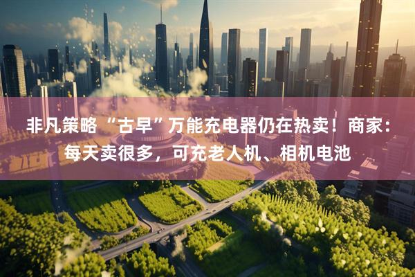 非凡策略 “古早”万能充电器仍在热卖！商家：每天卖很多，可充老人机、相机电池