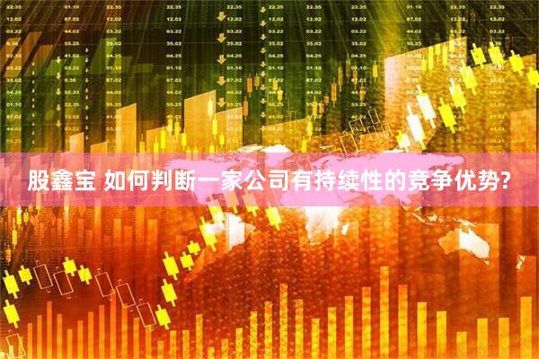 股鑫宝 如何判断一家公司有持续性的竞争优势?