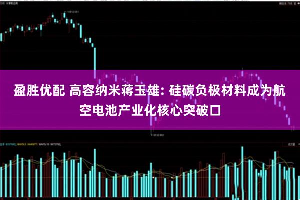 盈胜优配 高容纳米蒋玉雄: 硅碳负极材料成为航空电池产业化核心突破口