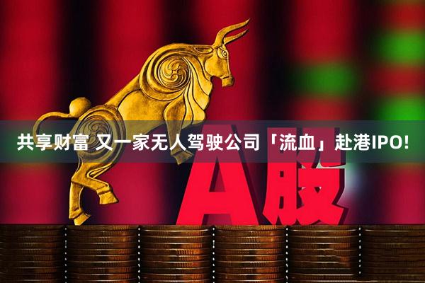 共享财富 又一家无人驾驶公司「流血」赴港IPO!
